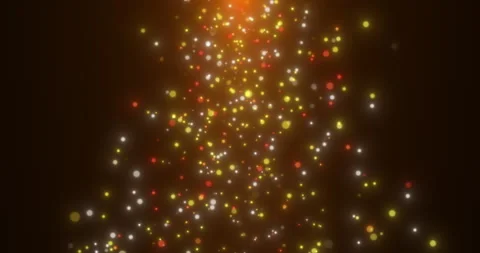 Falling golden sparkling particles on a black background 331 Stock Footage 310040261