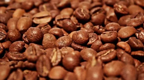 Falling grains of coffee Stock Footage 10794057