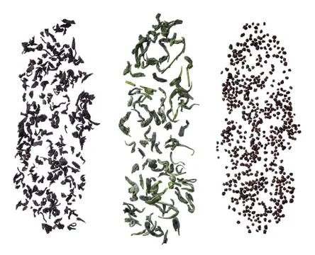 Falling granulated tea 스톡 사진