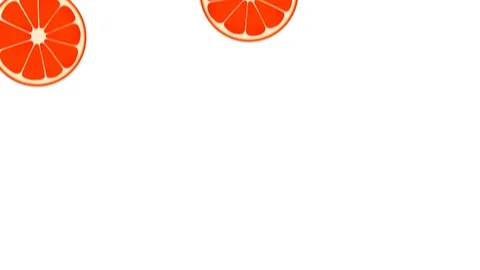 Falling Grapefruit 4K 60fps Background Stock Footage 111531373