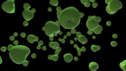 Falling green apples, 3d animation, alpha channel Stock Footage 276607247