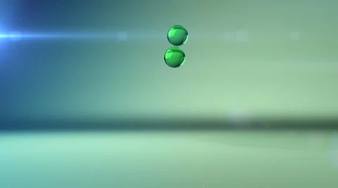 Falling green glass balls 스톡 동영상 2963066