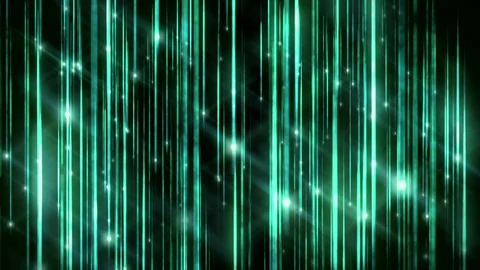Falling green glowing lines Video stock 91288155