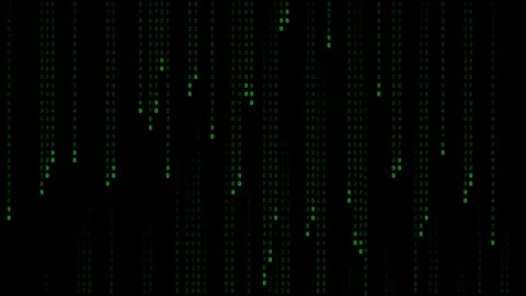 Falling Green Numbers, Programming and Digital Background Stock Footage 283354028