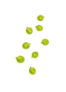 Falling green Peas Stock Photos
