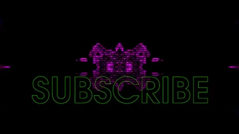 Falling Green Subscribe On The Violet Abstract Background Stock Footage 301451158