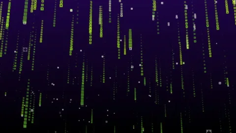 Falling grid lights abstract background Stock Footage 209576908