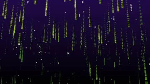 Falling grid lights abstract background Illustrazione stock