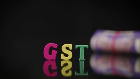 Falling of GST concept 库存影片 144238177