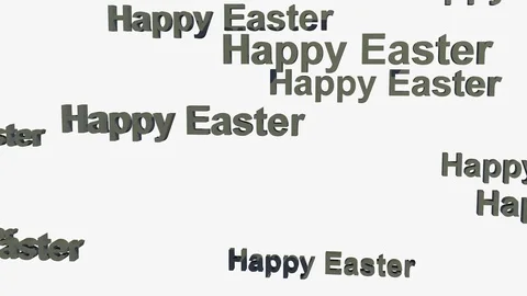 FALLING HAPPY EASTER LOGO MOVIE Vídeos de archivo 72791140