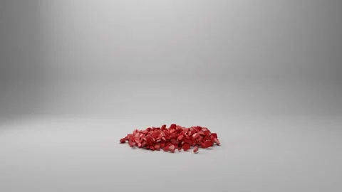 Falling heart breaks up Video stock 147105543