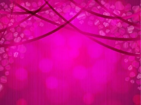 Falling heart confetti Illustrazione stock