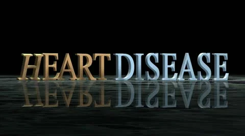 Falling Heart Disease letters Stock Footage 14346311