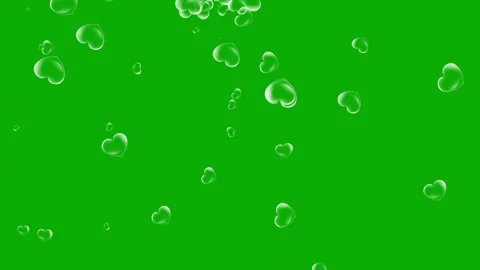 Falling Heart-Shaped Bubbles Animation | Romantic Love Background in HD Stock Footage 311309349