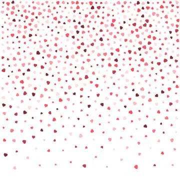 Falling hearts abstract background Illustrazione stock