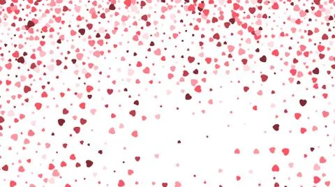 Falling hearts abstract background Illustrazione stock