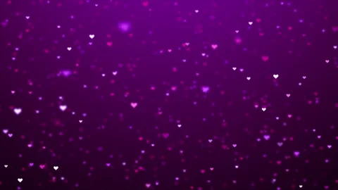 Falling hearts animation Stock Footage 296295739
