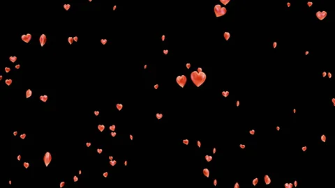 Falling Hearts background Stock Footage 100644201