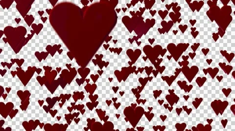 Falling Hearts Video stock 46323265