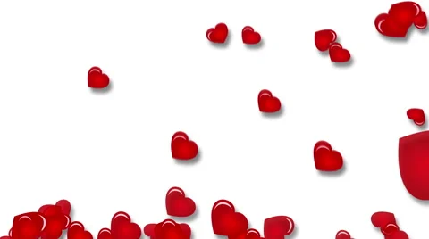 Falling hearts Stock Footage 46446100