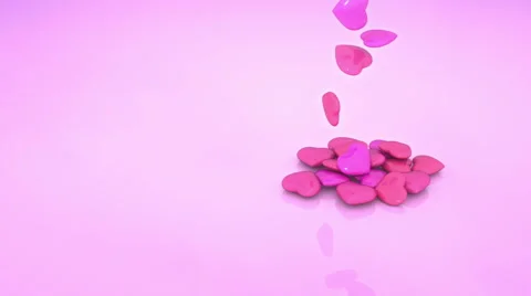 Falling hearts Stock Footage 59727120