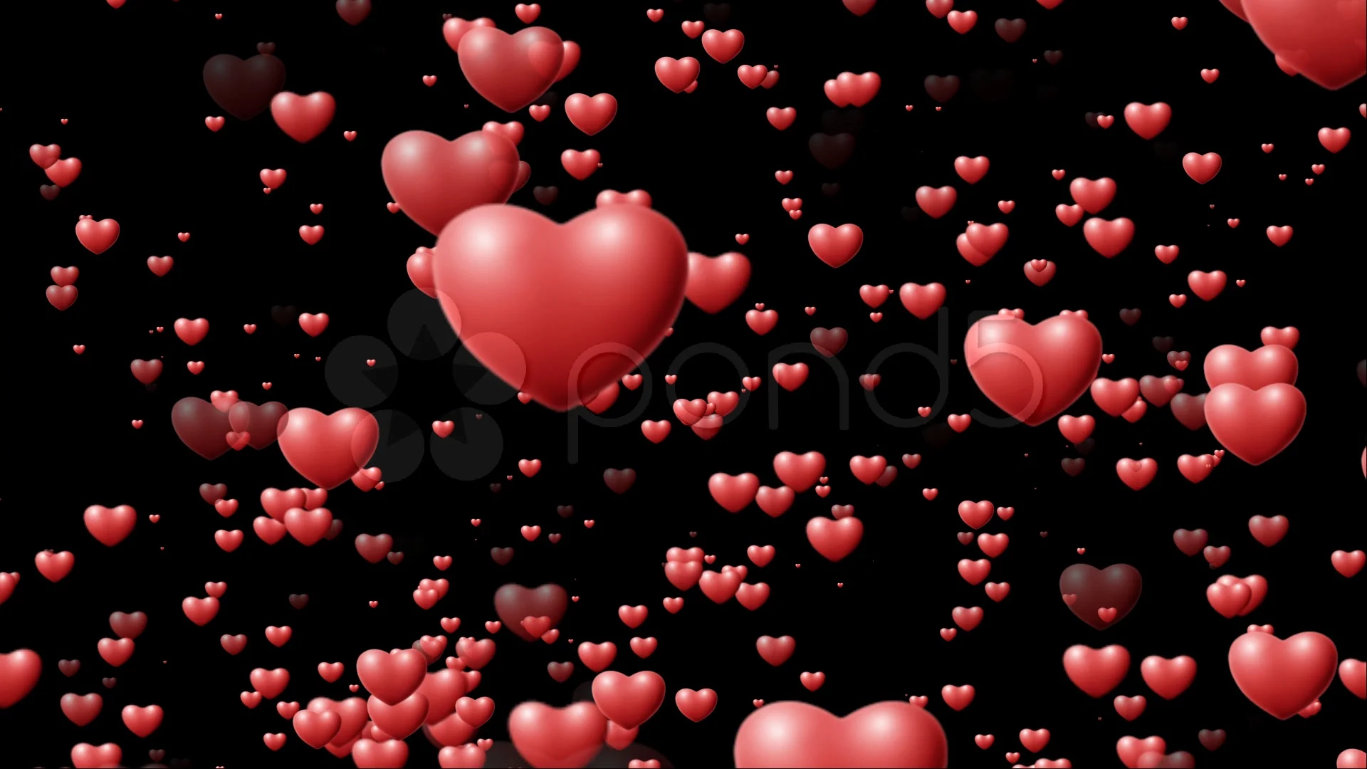 Red Heart Wallpaper - Gratis - Floating Hearts Transparent PNG