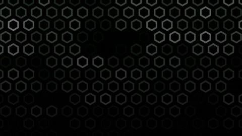 Falling hexagons disappearing on a black background Stock Footage 85632706