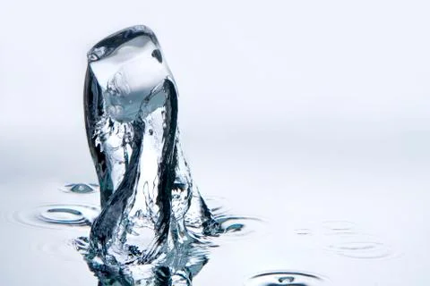 Falling Ice Cube Stock Photos