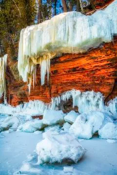 Falling Ice 스톡 사진