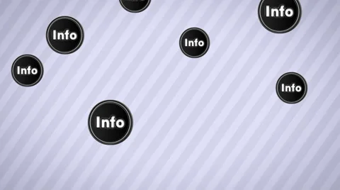 Falling "Info" icons. Looping. Alpha channel. Stock Footage 63353446