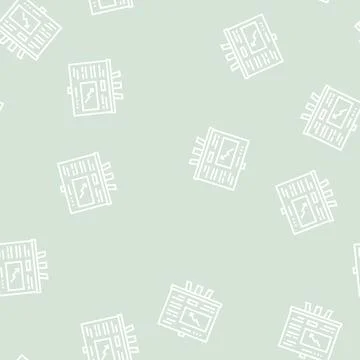 Falling infographic presentation line seamless pattern Illustrazione stock
