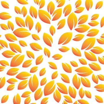 Falling leaf autumn pattern Illustrazione stock