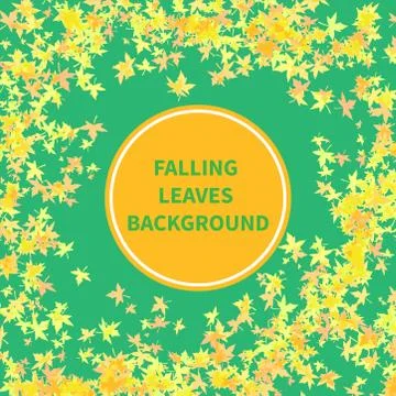 Falling leaves background Stock Illustration