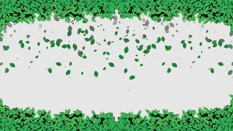 Falling leaves with Frame Stock Footage 152662963