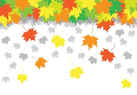 Falling leaves Stock Illustration