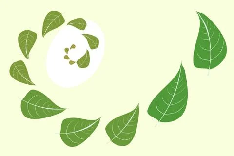 Falling Leaves Stock Illustration