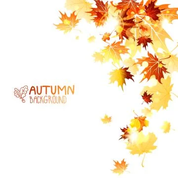 Falling leaves Stock Illustration