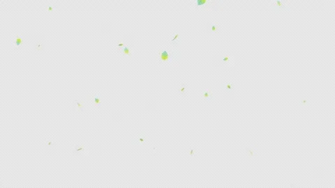 Falling Leaves: Yellow and Blue Gradient (Transparent Background MOV) Stock Footage 332457141