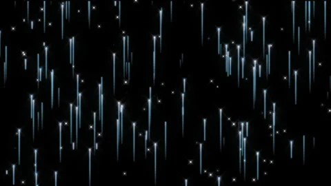 Falling light streaks bring a dazzling effect to a dark backdrop Stock Footage 291160982