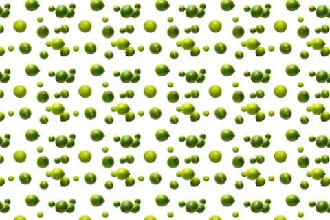 Falling lime isolated on white background. not pattern. Vitamin background ma Stock Photos