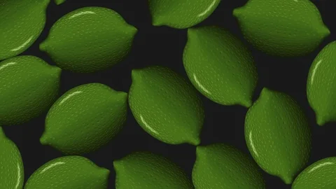 Falling Limes 4K 60fps Background Stock Footage 111538527