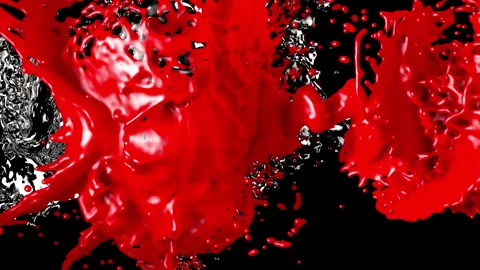 Falling liquid on glass balls 3d animation Stock Footage 142211641
