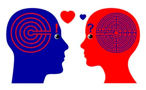 Falling in Love Stock Illustration