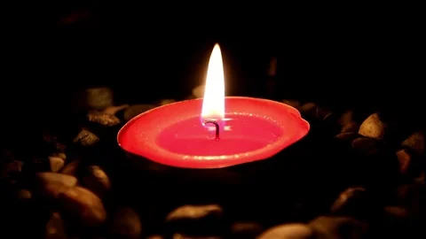 Falling mala and candle Stock Footage 72972122