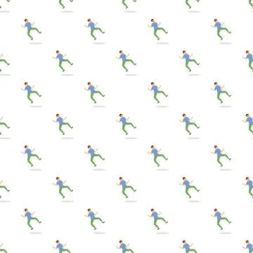 Falling man pattern showing danger and accident concept Stock Illustration