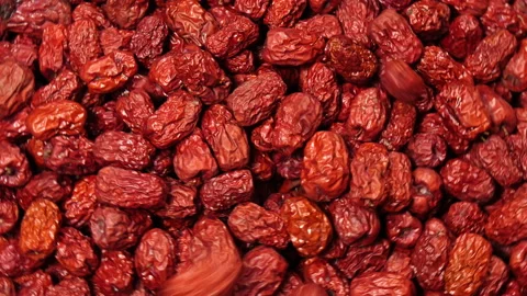Falling a mass of red jujube 库存影片 162607789