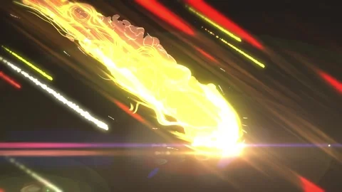 Falling meteor Stock Footage 242865010