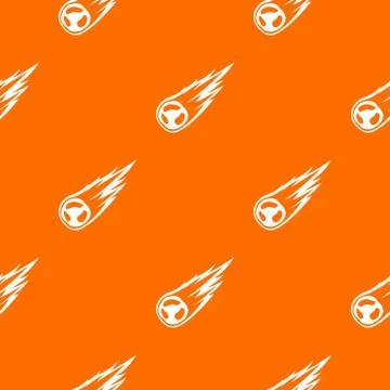 Falling meteor with long tail pattern seamless Stock Illustration