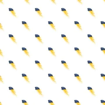 Falling meteor shower seamlessly repeating pattern 库存插图