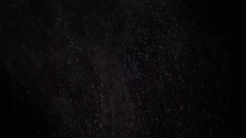 Falling Mixed Particles, Snowfall, Dust, Debris, Powder on Black Background Vídeos de archivo 262790546